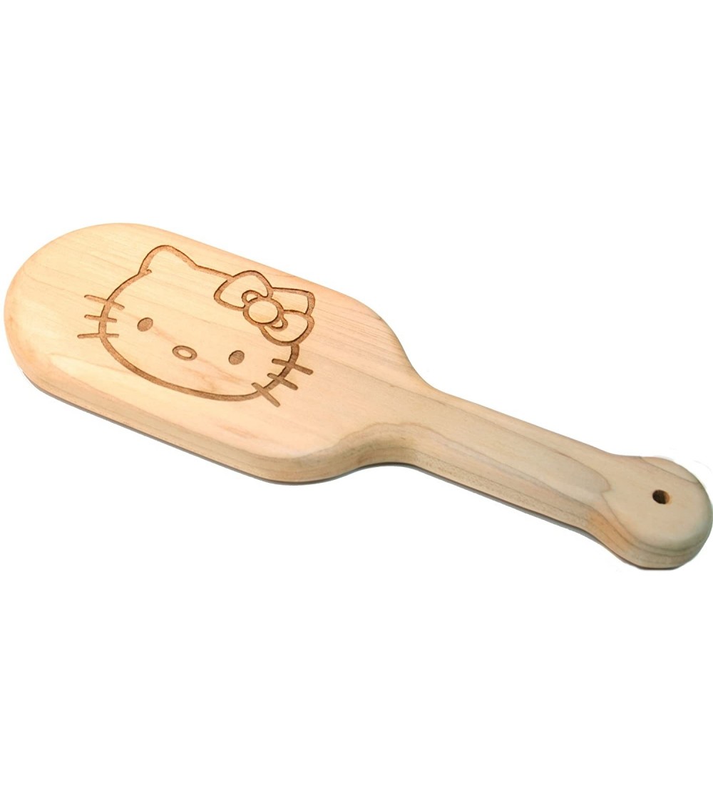Paddles, Whips & Ticklers Laser Engraved Kitty BDSM Spanking Paddle in Solid Maple Fetish BDSM Sex Gear USA - CH11KP4RT07 $32.00