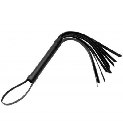 Paddles, Whips & Ticklers Leather Vegan Friendly Faux-Leather Cat-O-Nine-Tails Hand Whip - CW11CV0U5F9 $8.52