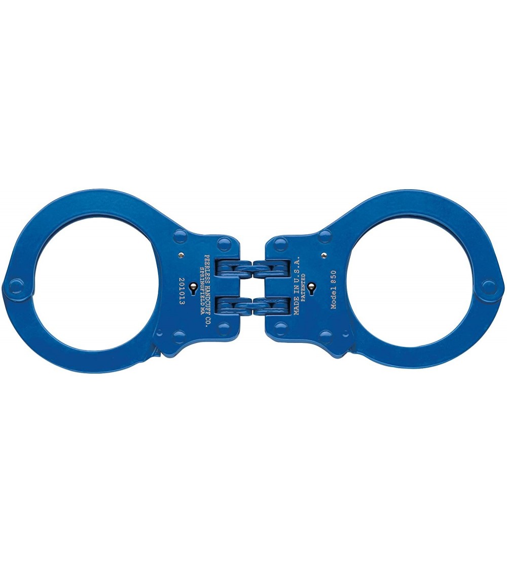 Restraints Hinged Handcuff- Model 801P- Hinged Handcuff - Blue Finish - C41162FPP2H $82.51