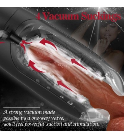 Male Masturbators Automatic Male Masturbator Cup with 4 Powerful Vacuum Suction- 10 Vibrating Modes Male Sex Toy Handheld Fli...