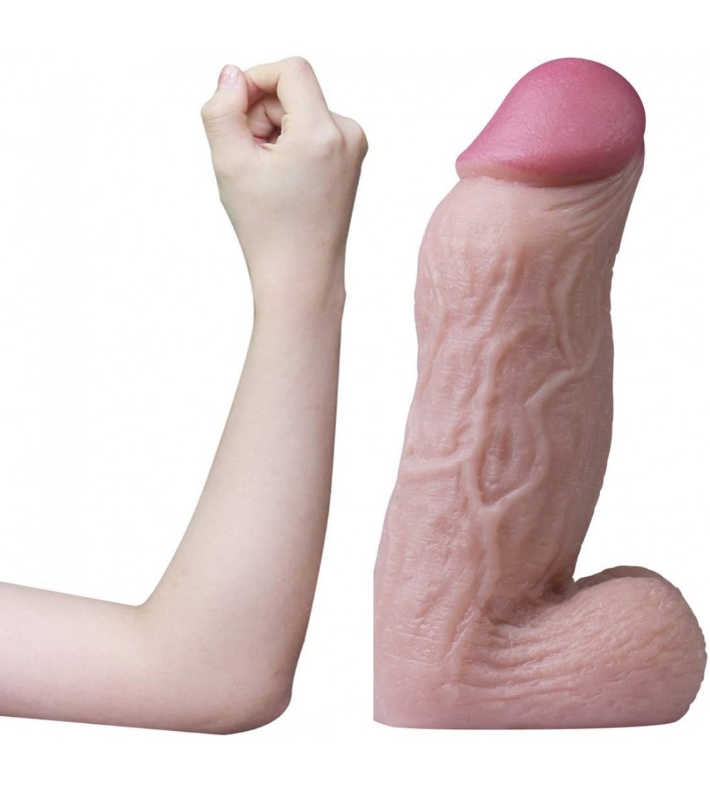 Dildos Super Huge Realistic Dildos 3.19Inch Width Thick Big Size Dildo Sex Toys with Suction Cup Lifelike Penis for Couple Me...
