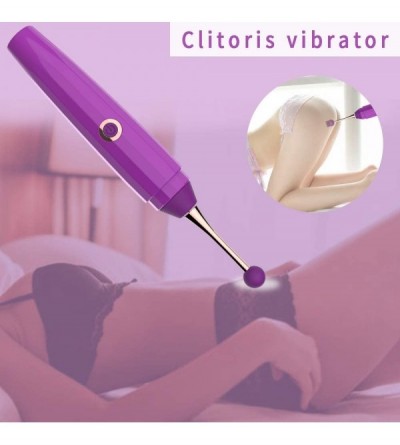 Vibrators Clitoral Vibrator G Spot Sex Toy for Women Stimulate Clitoris and Nipple with Cap - Deep Purple - CI199UR5Y95 $37.69