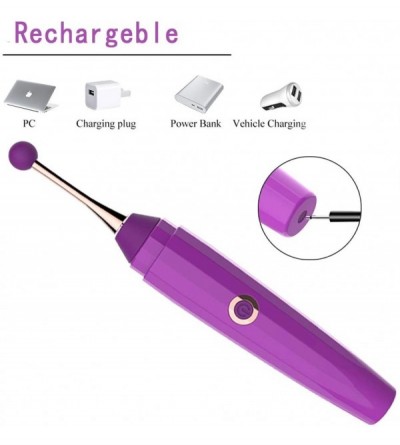 Vibrators Clitoral Vibrator G Spot Sex Toy for Women Stimulate Clitoris and Nipple with Cap - Deep Purple - CI199UR5Y95 $37.69