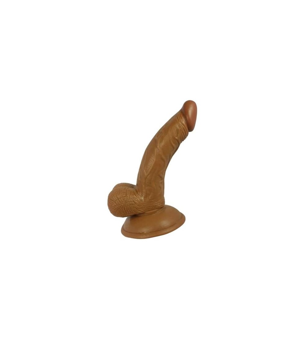Dildos Real Skinmini Whoppers Dong with Balls Brown Dildo- 5 Inch - CB11BGEG28P $13.31