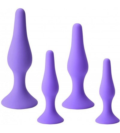 Anal Sex Toys Anal Plug Beginner Training Sets - Butt Plugs Starter Kit Anal Play Sex Toy for Men and Wome (4pcs- Purple) - 4...