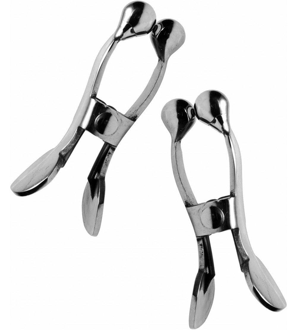 Nipple Toys Stainless Steel Ball-Tipped Nipple Clamps - CV1206MB5MF $50.98