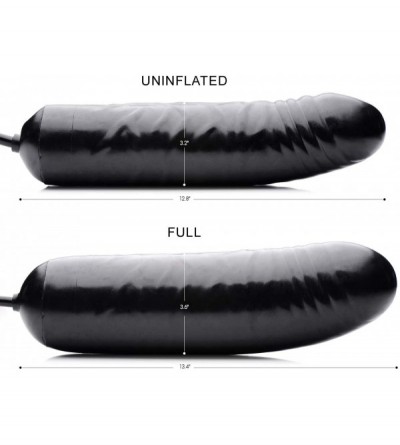 Dildos 12.5 Inch XXL Inflatable Dildo- 0.57 Pound- Black (AD165) - CD11C6M2Z3H $50.93