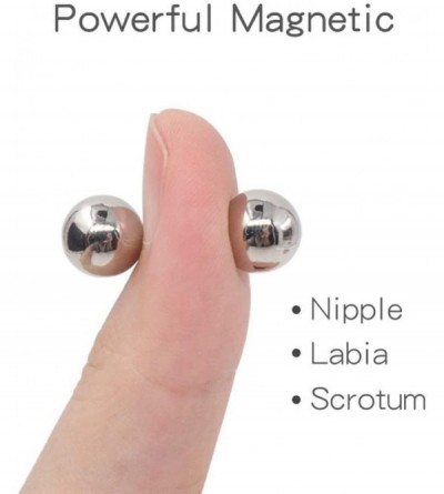 Nipple Toys Fetish 4 Pieces Strong Magnetic Nipple Clamps Magnet Nipple Clamps Metal Ball Labia Scrotum Bag Clip SM Sex Toy P...