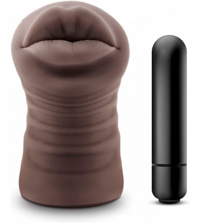 Male Masturbators Hot Chocolate Renee Realistic Ribbed Pussy Masturbator Stroker- Waterproof Bullet Vibrator- Sex Toy for Men...