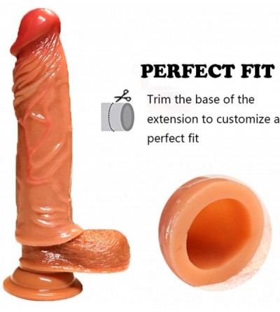 Pumps & Enlargers Reusable Penis Sleeve Extender Cock Enlarger Silicone Extension Condom Realistic Male Enhancement Sheath De...