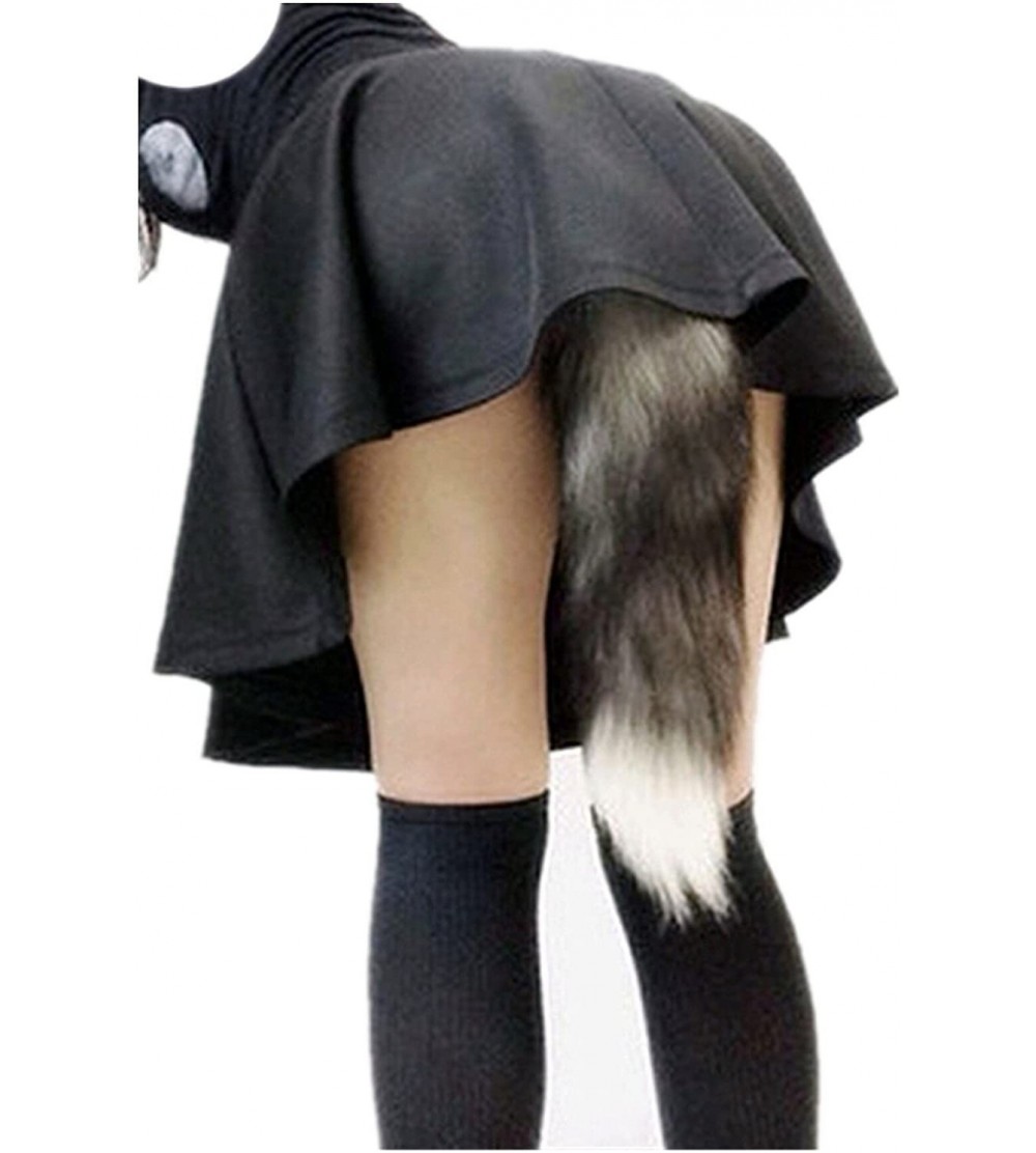Anal Sex Toys Role Play Fox Tail Butt Plug- Metal Anal Plug of Anal Sex Toy Girl's Skirt Under The Tail (M) - CU18799EYQL $12.86