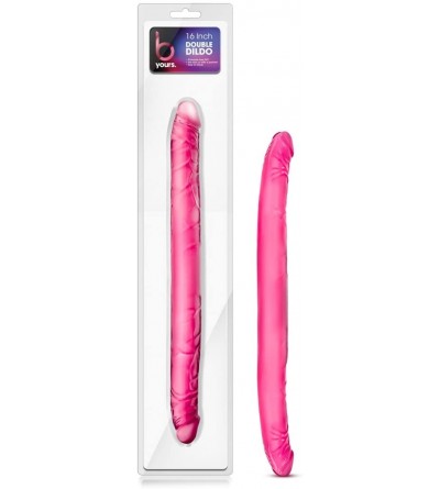 Novelties 16 inch Double Ended Realistic Dildo Lesbian Couple Double Penetration DP Sex Toys for Women - Pink - Pink - C712IT...