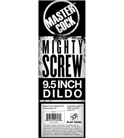 Vibrators Mighty Screw 9.5 Inch Dildo - CK182KDN0IX $44.07