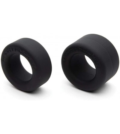 Penis Rings Soft Silicone Nutt Job Cockring Set (Black) - Black - C818NZL5NMQ $60.33