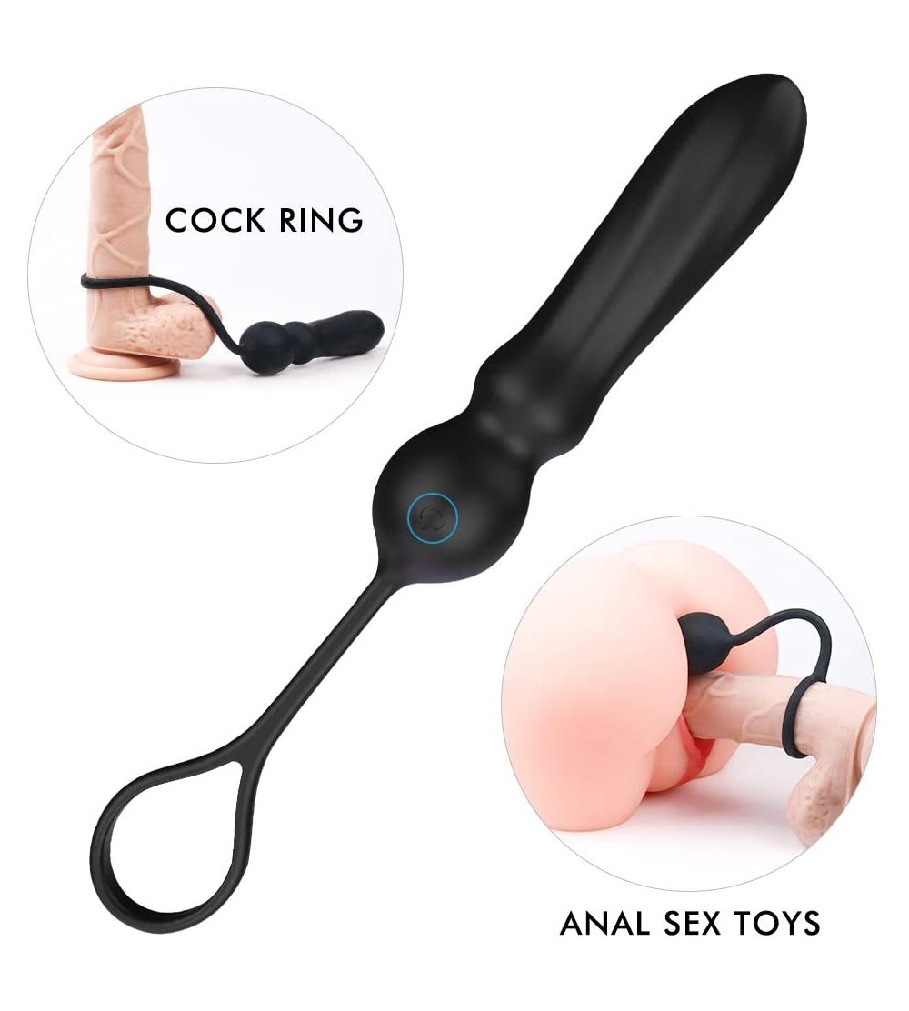 Anal Sex Toys 5.5 Inch 12 Modes Vibrating Stimulator Plug Vibration Toys- Skin-Like Smooth Silicone Plug Gày Lêsbiàń Pleasure...