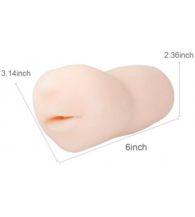 Male Masturbators Silicone Realistic Mouth with Tongue and Teeth Male Masturbator Oral Sex Blow Job Pocket Pussy Adult Toy - ...