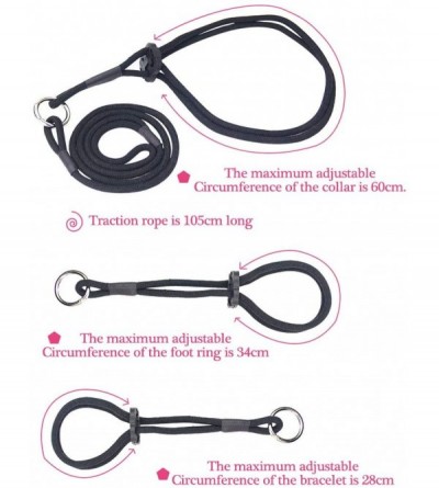 Restraints SM Bundle Rope Ankle Handcuffs Cross Bondage and Collar - Nylon Bondage Toys Suitable for All Kinds of postural-Bl...