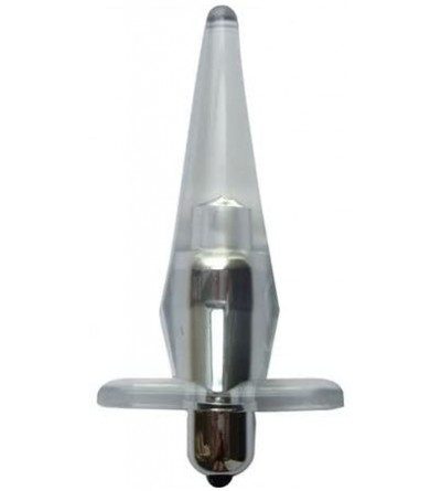 Vibrators Hung Anal Probe W/Bullet- Clear and Black- Size 4 - CT116MF7KVB $6.92