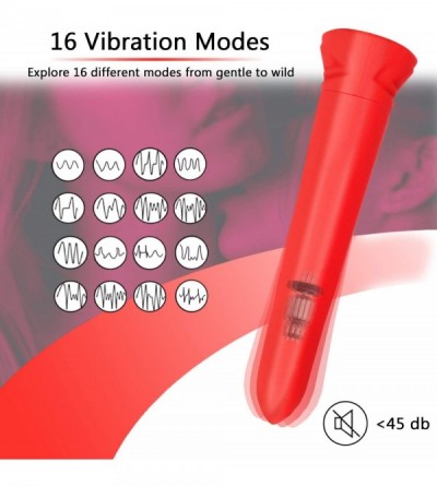 Vibrators Bullet Vibrator for Clitoral Stimulation- Rechargeable Lipstick Vibe with 16 Vibration Modes Waterproof G-spot Nipp...