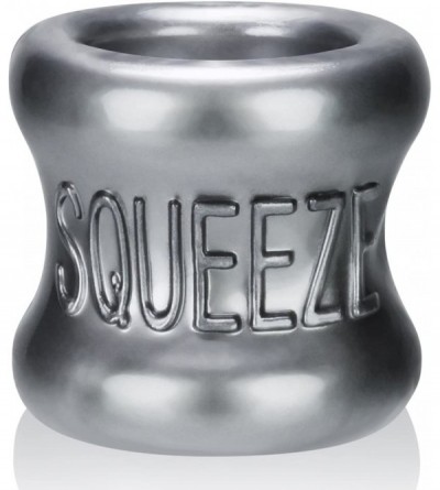 Novelties Squeeze Ballstretcher Scrotum Flex TPR Soft Grip (Silver) - Silver - CY1842MK6ZL $29.62