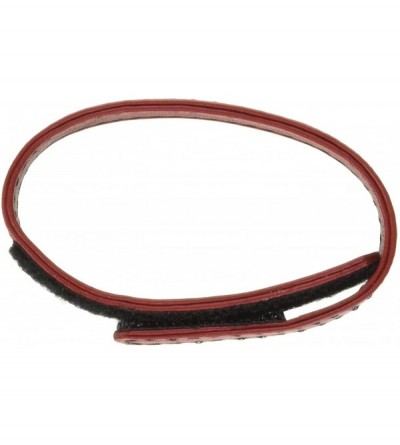Penis Rings Cock Ring Leather Velcro- Red - CX1137Q4KBV $22.59