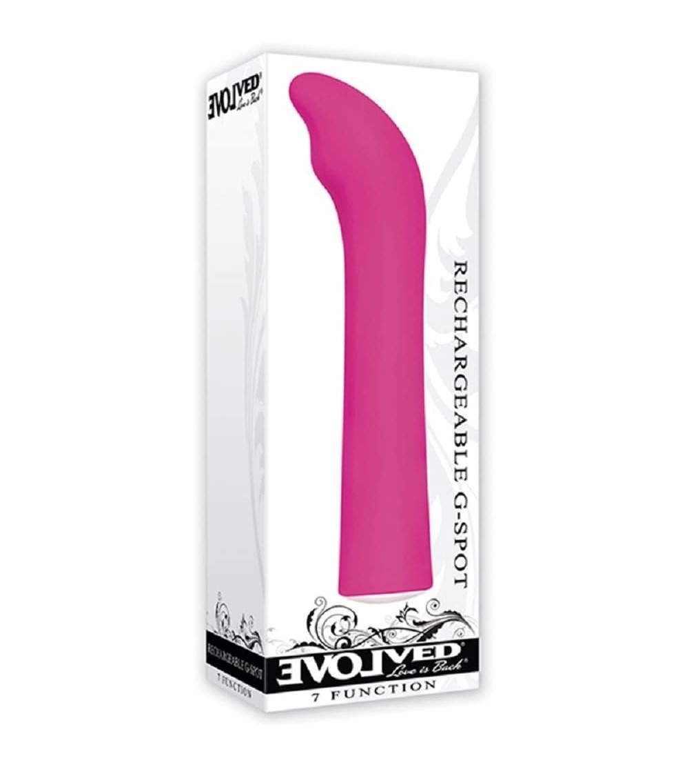 Vibrators Rechargeable G Spot Vibe 7 Function Rechargeable Waterproof Vibrator - Pink with Free Bottle of Adult Toy Cleaner -...