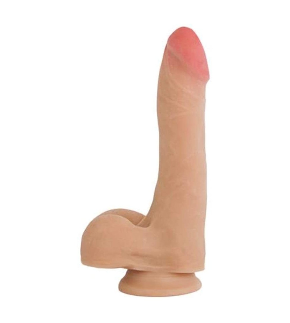 Dildos Realistic Lifelike Dildo with Suction Cup for Hands-free Play Cyberskin Flexible European Cock 5.5 Inch - European Coc...