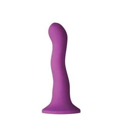 Dildos Colours Wave 6-inch Dildo- Purple - Purple - C1187YYDLAG $39.80
