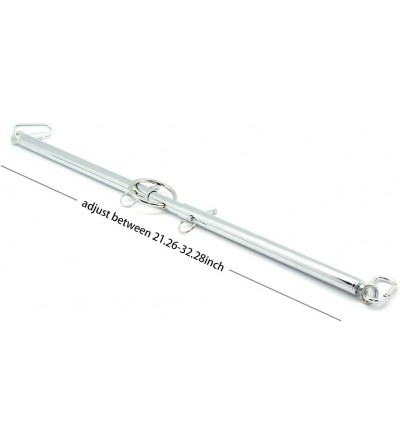 Restraints Adjustable Steel Silver Expandable Spreader Bar Set Sports Aid Training - CC18XZ67OIX $42.26