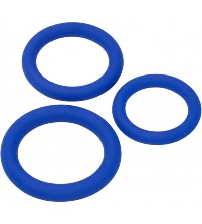 Penis Rings Pro Sensual Silicone C-Ring 3 Size Pack (Blue) - Blue - C4120UVTT07 $21.94