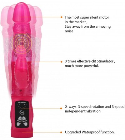 Vibrators G-spot Rabbit Vibrator- Rotating Dildo Clitoral Stimulator for Beginner- Waterproof Orgasm Massager Classic Adult S...