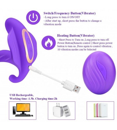 Vibrators Adult Female Vibrating Panties Vibrators Wireless Remote Control Clitorial G spot Butterfly Stimulator Smart Heatin...
