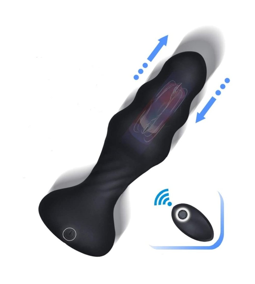 Anal Sex Toys Thrusting Anal Vibrator- Vibrating Anal Sex Toy with 7 Powerful Back Forth Thrusting Patterns Thruster for Anal...