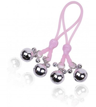 Nipple Toys Nipple Clamps Clips with Luminous Rope SM Flirting Toy for Women(Pink Skull Silver Bells) - Silver1 - CZ12MTCNRRV...