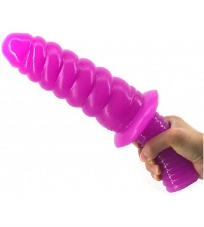 Anal Sex Toys 29CM Long Anal Beads Dildo Screw Handle Conch Soft FLexible Butt Plug Fake Penis Box Discreet Package Women Mas...