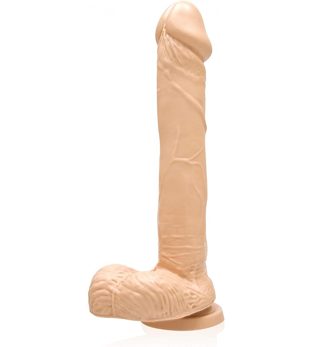 Dildos Cock with Balls Flesh Dildo with Suction Cup- 9 Inch - CL1157AJ4BF $22.84
