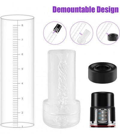 Pumps & Enlargers Rechargeable Penis Pump ED Vacuum Pump with 4 Suction Power for Mens Sexual Enhancement- 2 in 1 Erection Pu...