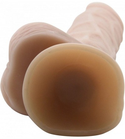 Dildos Veiny George 8 Inch Dildo with Stretchable Skin- Realistic Moving Skin Cock with Suction Cup (8- Flesh) NYSE0017 - CI1...