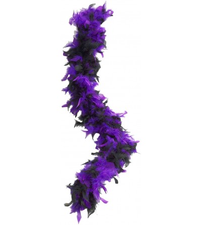Male Masturbators Women's 55-Gram Feather Boa - Purple/Black - CC11CGXDX7X $21.14