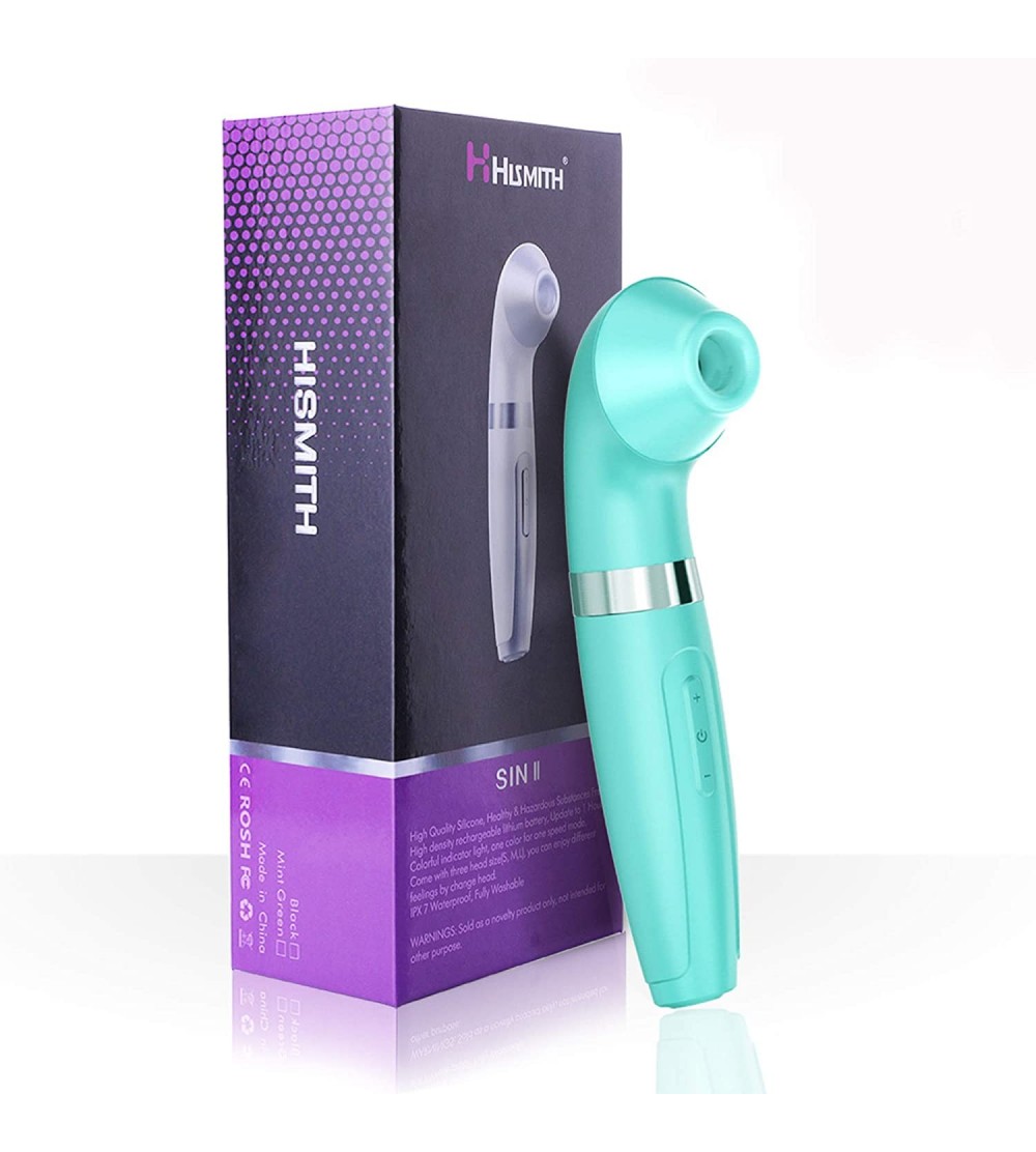 Vibrators SIN Ⅱ Sucking Vibrator with Heating Function- Rechargeable Clitoral Stimulator Vibe- Waterproof IPX7 Vacuum Suck Ma...