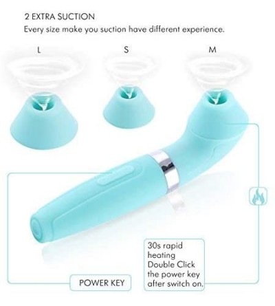 Vibrators SIN Ⅱ Sucking Vibrator with Heating Function- Rechargeable Clitoral Stimulator Vibe- Waterproof IPX7 Vacuum Suck Ma...