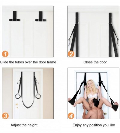 Sex Furniture Door Sex Swing with Seat - Bondage Love Slings for Adult Couples with Adjustable Straps- Holds up to 300lbs - C...