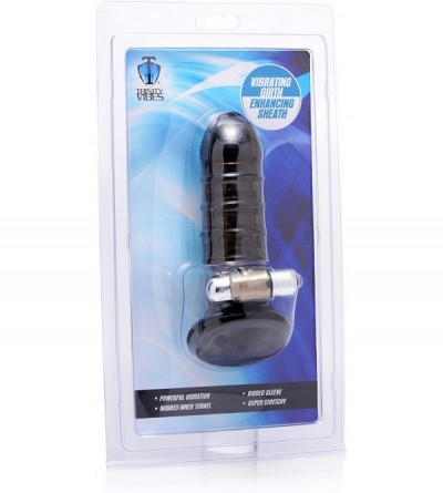 Vibrators Vibrating Girth Enhancing Sheath- Black (AF150) - CH12N4TH9WX $27.08