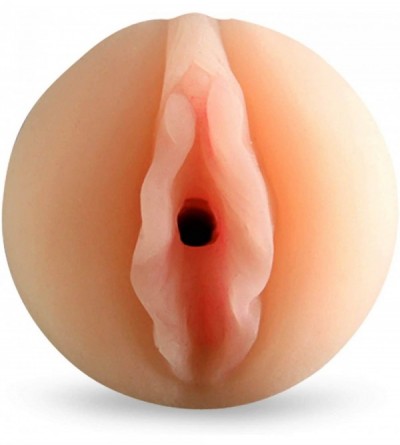 Anal Sex Toys Compact Vibrating Male Masturbator Handheld Realistic Vagina Texture in Black Case - Vibrating Vagina - CI18KMU...