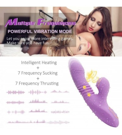 Vibrators Strong Vibrator 7 Vibration 7 Pumping Mode for Oral Sex-This Vibrator has Double Strong Vagina Stimulation Anal Pla...