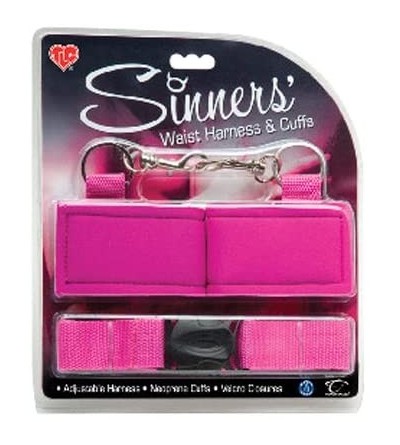 Restraints TLC Sinners' Waist Harness and Cuffs - CQ11NYWP9BN $27.57