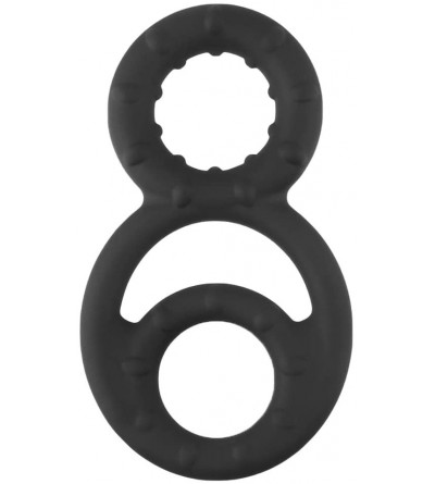 Penis Rings Silicone Dual Penis Ring - Adjustable Cock Ring Stretchy Dick Ring Erection Enhancing Men Sex Toys Longer Stronge...