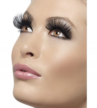 Novelties Women's Eyelashes With Glue - Black - CQ115P9EZPT $21.67