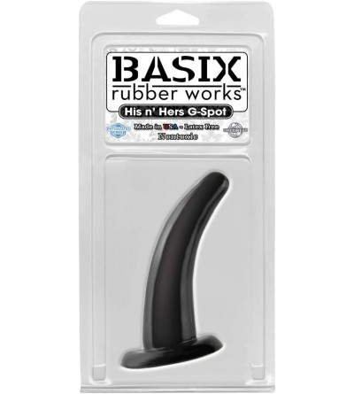 Dildos Rubber Works 4.5-Inch His 'n Hers G-spot Dong- Black - Black - CL114M8ADFT $22.15