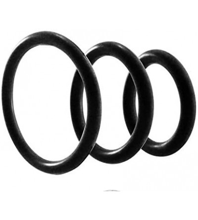 Penis Rings C- Rings Nitrile Male Enhancement Exercise Bands Set of 3 Rings Discreet Packaging Black - Black - C7185U6GC7T $2...
